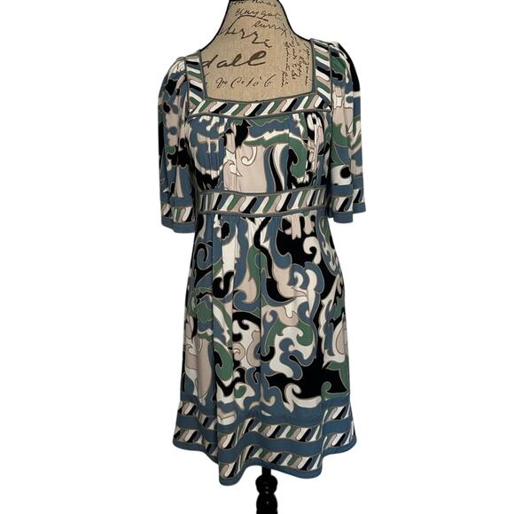 BCBG Maxazria Square Neck dress SZ Medium Y2K Wedding Guest - Picture 1 of 10